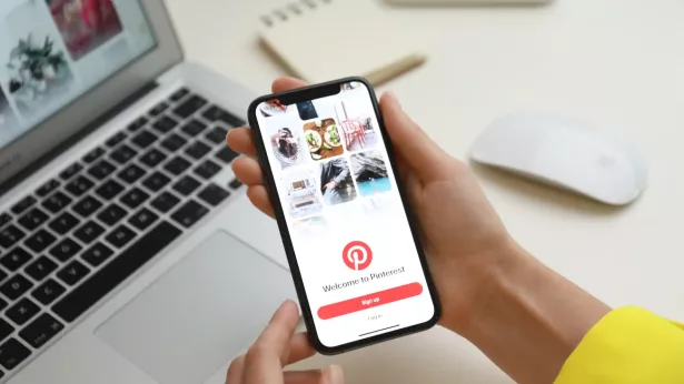 inlogscherm pinterest op telefoon